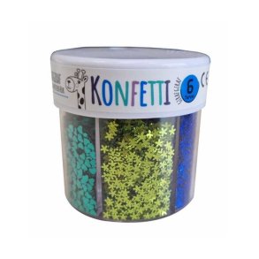 Girafgiraf Glitter konfetti 6 farver 50 gr.