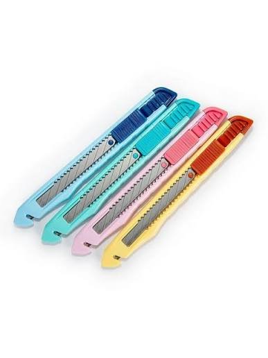 Hobbykniv m. 9mm blad 30 grader pastel 