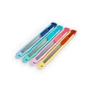 Hobbykniv m. 9mm blad 30 grader pastel 
