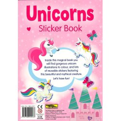 Klistermrke og malebog m. Enhjrning