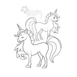 Klistermrke og malebog m. Enhjrning