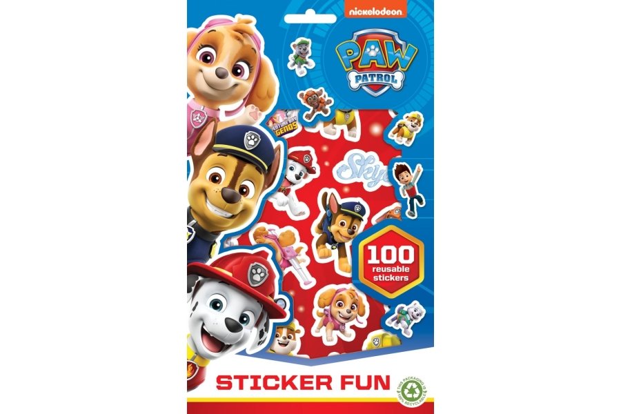 Paw Patrol 100 Stickers bog.
