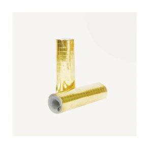 Serpentiner metallic guld, 4 m.,2 rll