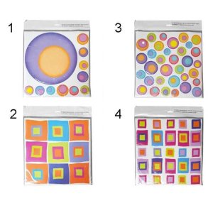 Stickers Aftagelige Firkanter