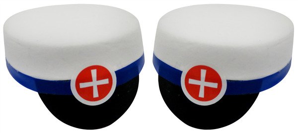 Studenterhue Bl� 2 stk. 8cm.