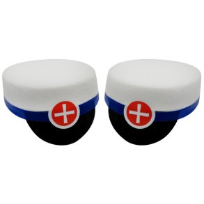 Studenterhue Bl� 2 stk. 8cm.