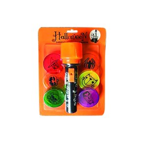Halloween Lommelygte m. 6 motiver