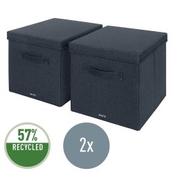 Opbevaringsboks i stof L gr