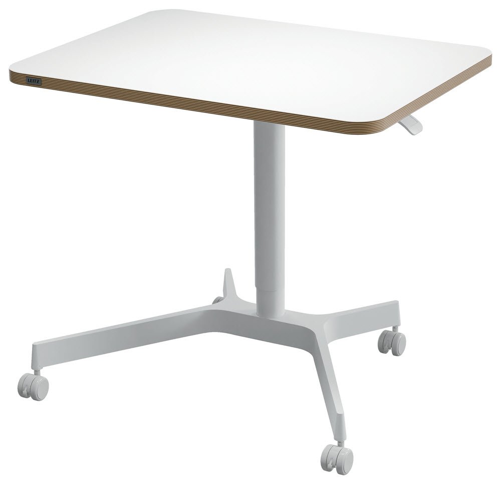 Sidde/stbord Ergo Small manuelt m/hjul hvid