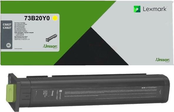 CS827/CX827 toner yellow (Return) 15k