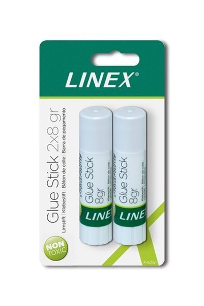 Linex limstift 8 g &#150; 2 pak