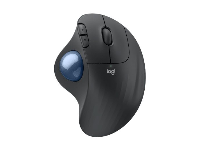 ERGO M575S Wireless Trackball, Graphite (Blue Ball)
