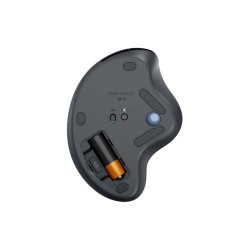 ERGO M575S Wireless Trackball, Graphite (Blue Ball)