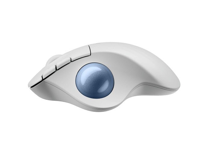 ERGO M575S Wireless Trackball, Offwhite (Blue Ball)