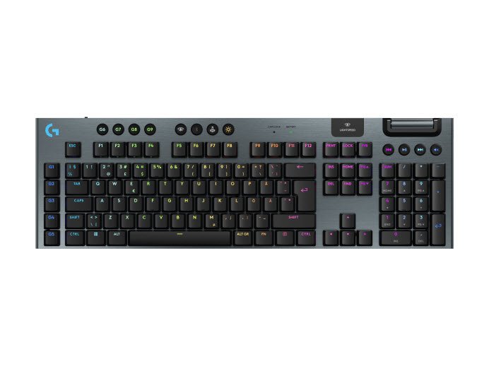 G915 X LIGHTSPEED Wireless Gaming KB Clicky, Black (Nordic)