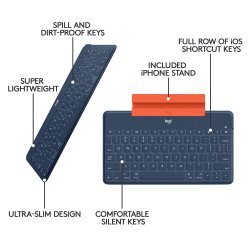 Logitech Keys-To-Go, Classic Blue (Nordic)