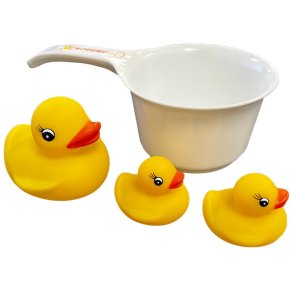 Badeand familie inkl. kop