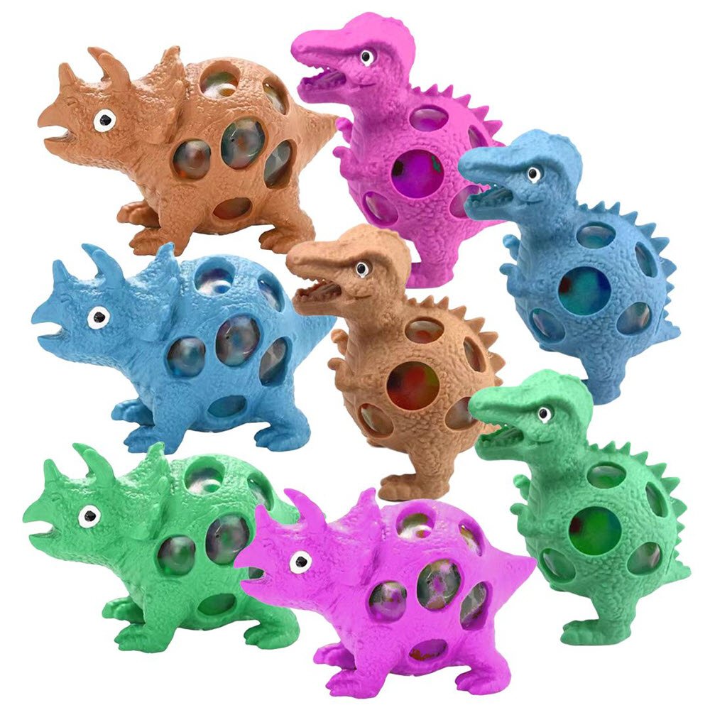 Dinosaur Squeeze 3 ass farver 1 stk.