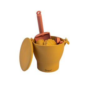 Strandst i silikone 12 dele honning gul