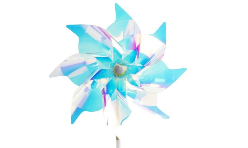 Vindm�lle Holographic � 15cm Ass faver 1 stk