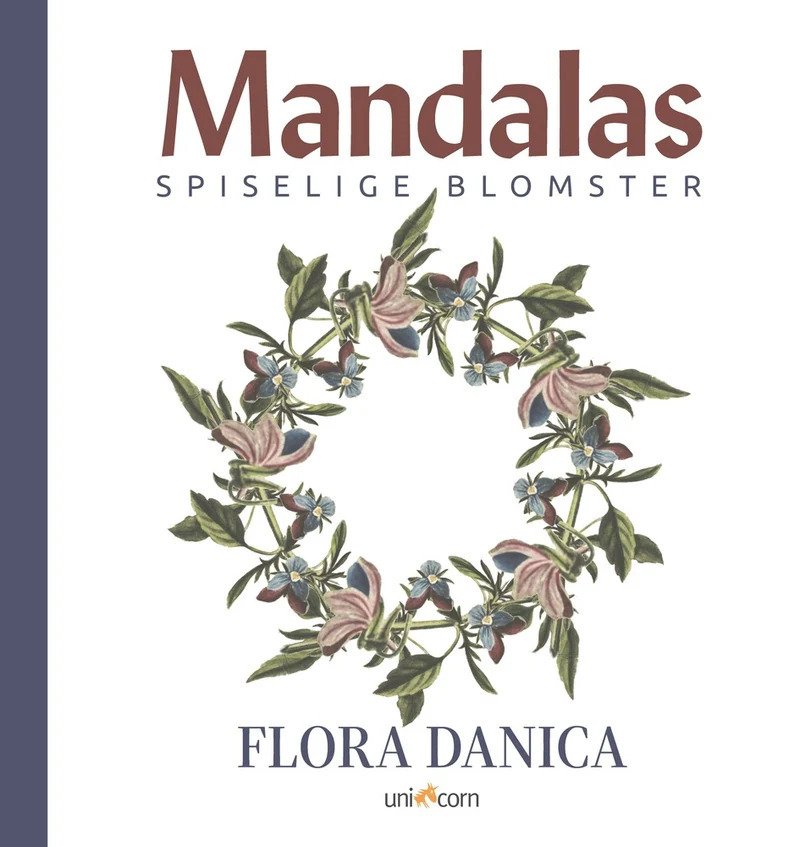 Mandala Spiselige blomster Flora Danica stor