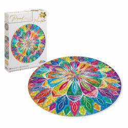 Puslespil rund 68 cm 1000 brikker Mandala