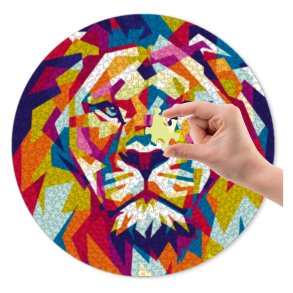 Puslespil rund 68 cm1000 brikker Lve 