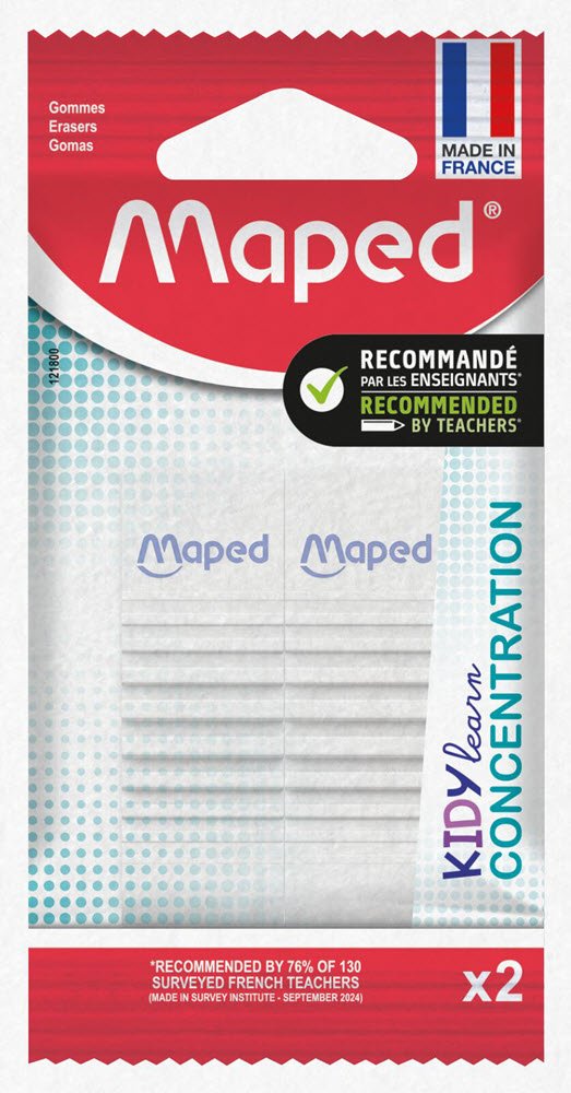 Maped Kidy Learn Concentration Viskelder 2 stk.