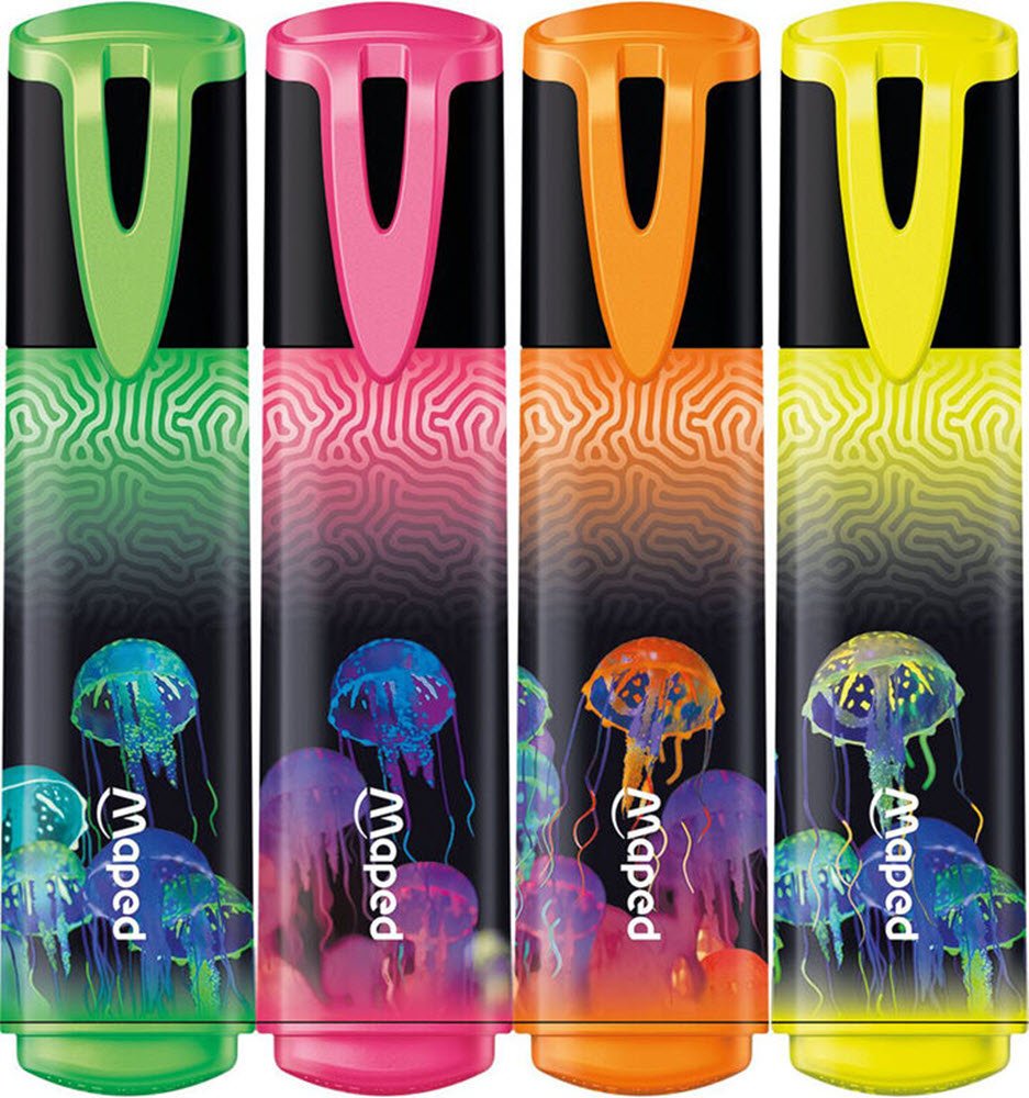 Maped Deep sea jellyfish 4 stk Highlighter