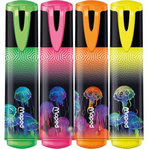 Maped Deep sea jellyfish 4 stk Highlighter