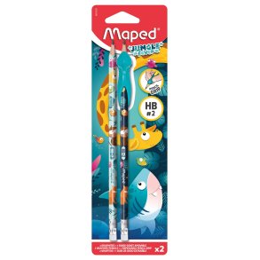 Maped Jungle Blyantst 2 stk m. gribe tut HB