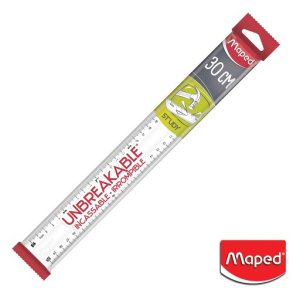 Maped Lineal Study 30cm Unbreakable Clear