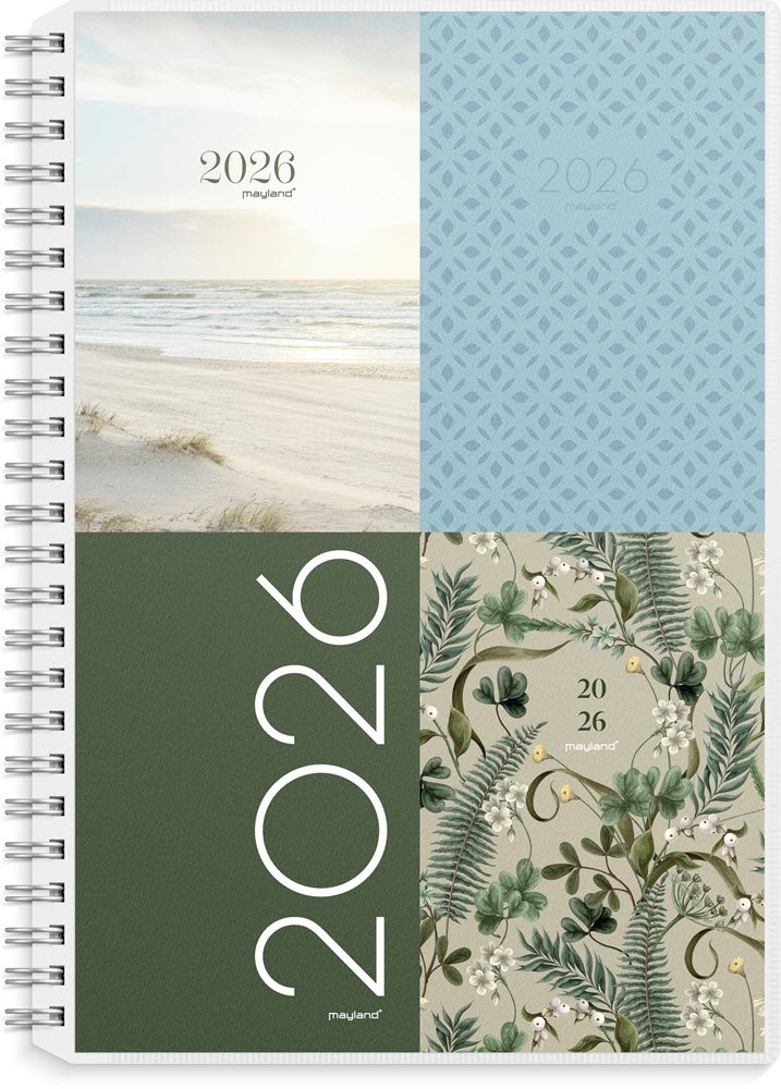 A5 ugekalender hjformat m/4 illu. PP-plast 2026