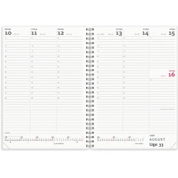 A5 ugekalender hjformat m/4 illu. PP-plast 2026