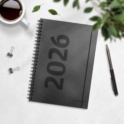 A5 ugekalender hjformat matsort genbrugskarton 2026