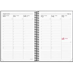 A6 ugekalender hjformat matsort genbrugskarton 2026