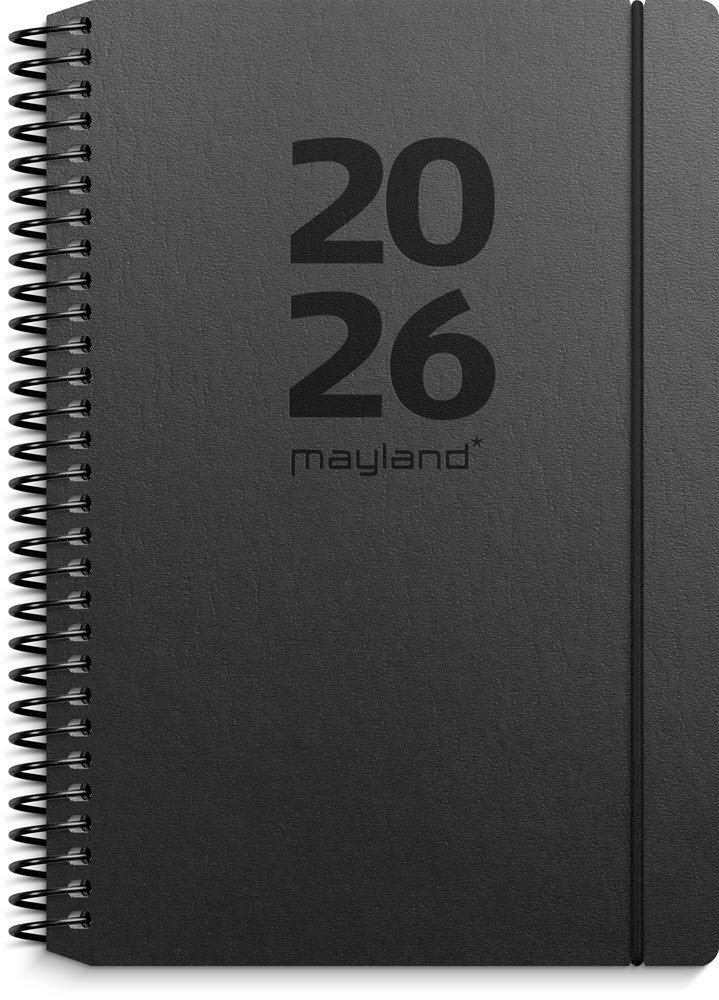 A6 ugekalender tvrformat matsort genbrugskarton 2026