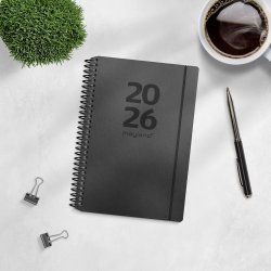 A6 ugekalender tvrformat matsort genbrugskarton 2026