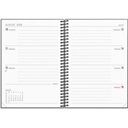 A6 ugekalender tvrformat matsort genbrugskarton 2026