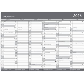 Basic kontorkalender A4 2026