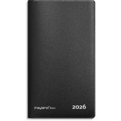 Basic mnedskalender sort PP-plast 2026