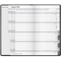 Basic mnedskalender sort PP-plast 2026
