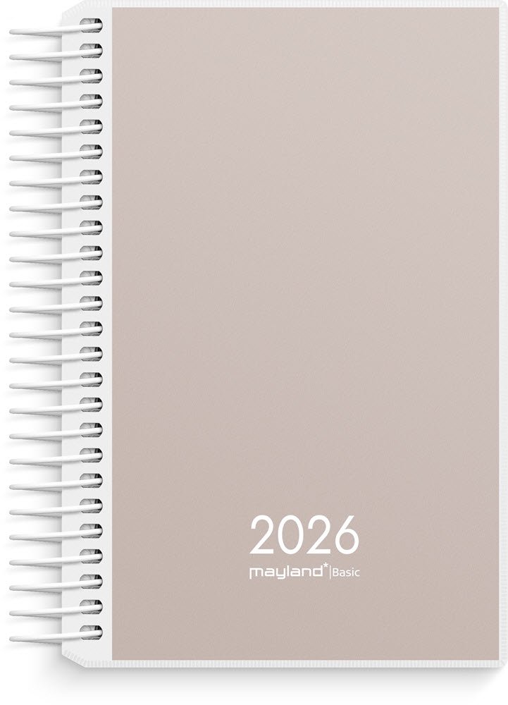 Basic mini dagkalender PP-plast 2026