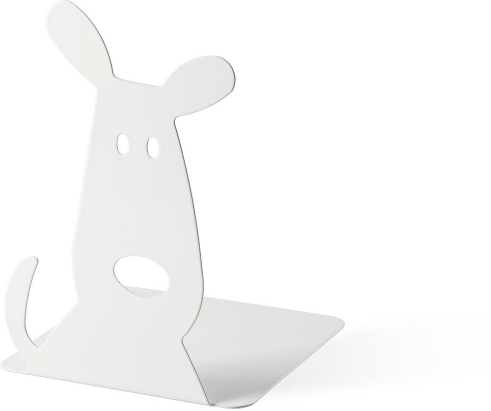 Bogsttte metal hvid hund 2-pack