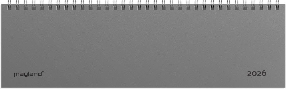 Dag-uge bordkalender gr PP-plast 2026