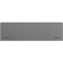 Dag-uge bordkalender gr PP-plast 2026