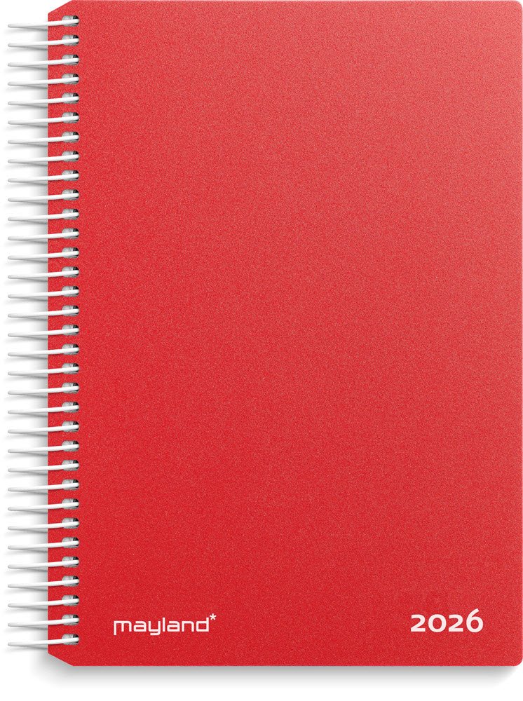 Dagkalender rd PP-plast 2026
