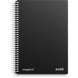 Dagkalender sort PP-plast 2026