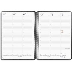 Diplomat ugekalender m/spiral sort kunstskind 2026