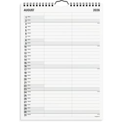 Familiekalender Black and white 2 kol. 2026